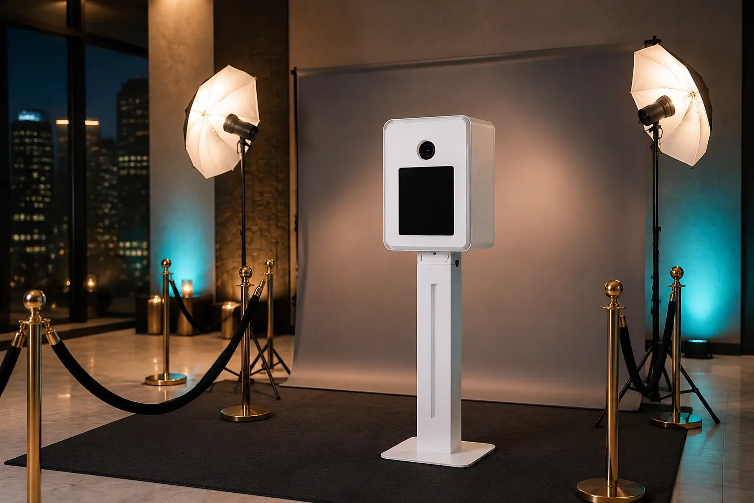 Luxe Booth styled setup concept based on Images & Creations equipment