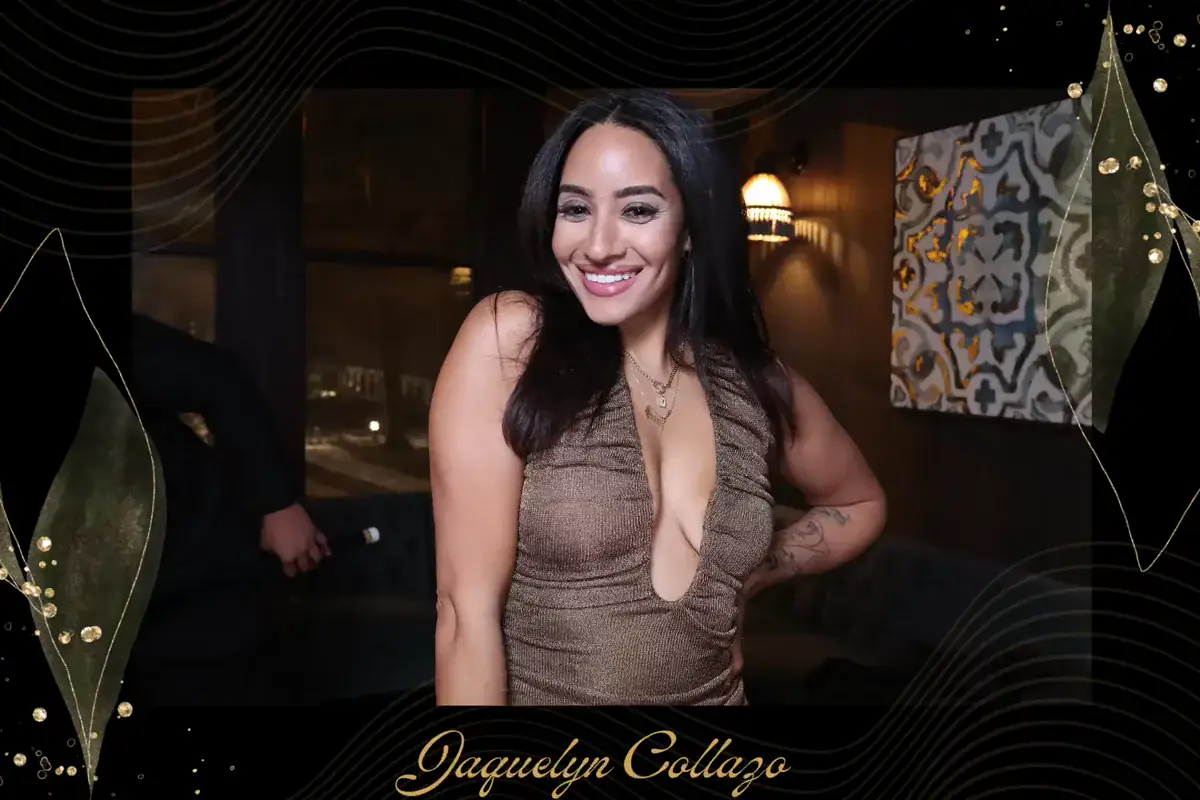 Guest posing inside a custom 35th birthday animation