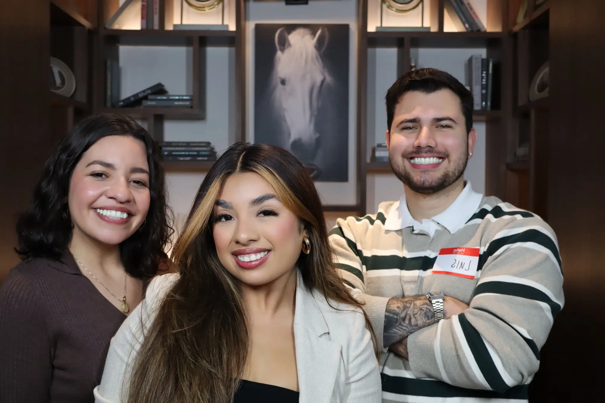 Three corporate guests photographed with polished DSLR lighting by Images & Creations